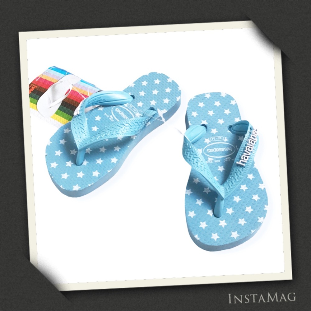 HAVIANAS Tiny Stars Print Flip Flops (Toddler)
